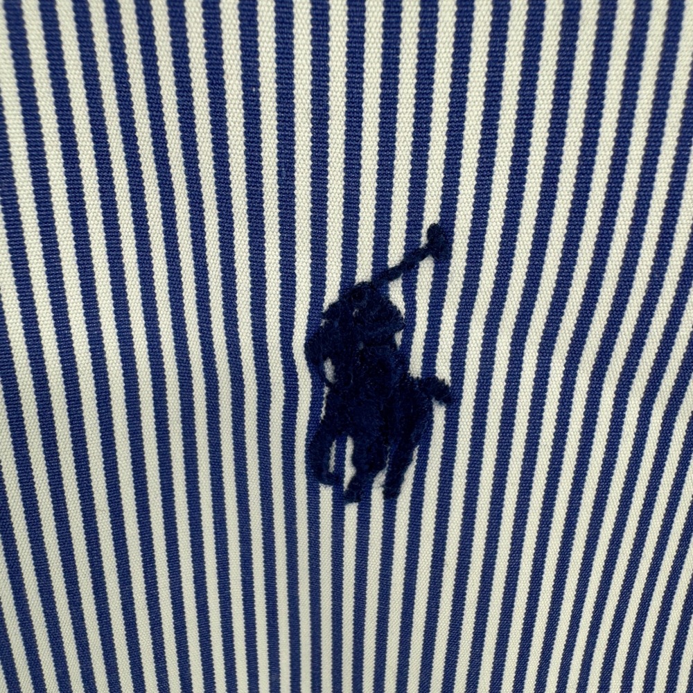 Ralph Lauren Shirt Mens Large Classic Fit Striped Button Down Long Sleeve Preppy - Picture 5 of 9